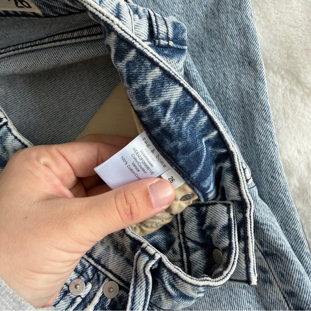 Rag and Bone Alex High-Rise Ankle Straight-Leg Jeans Size 26 - Picture 12 of 13